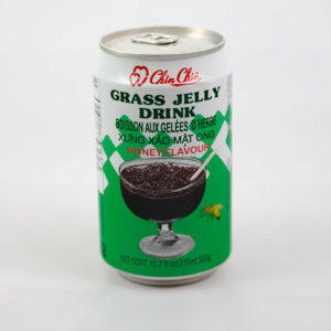 honey flavored grass jelly drink in aluminum can