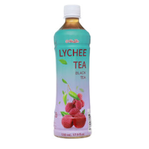 lychee black tea in pet bottle
