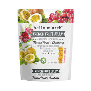 French Fruit Jelly - Passion Fruit & Cranberry